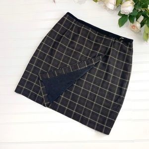 Vintage Plaid Wrap Skirt - Apostrophe